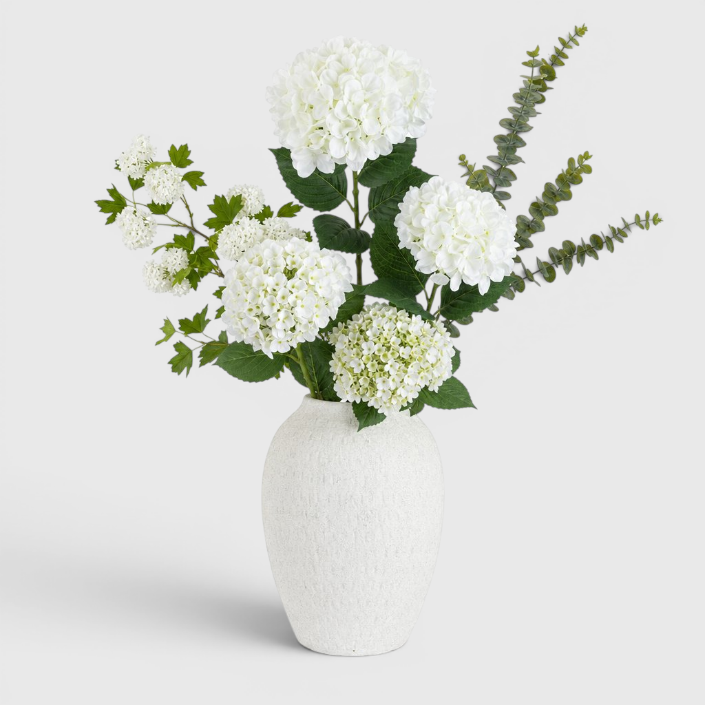 White Hydrangea Arrangement